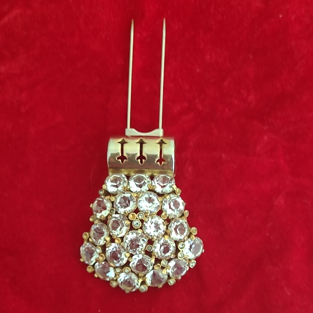 Vintage Rhinestone Dress Or Fur Clip - Picture 15 of 16